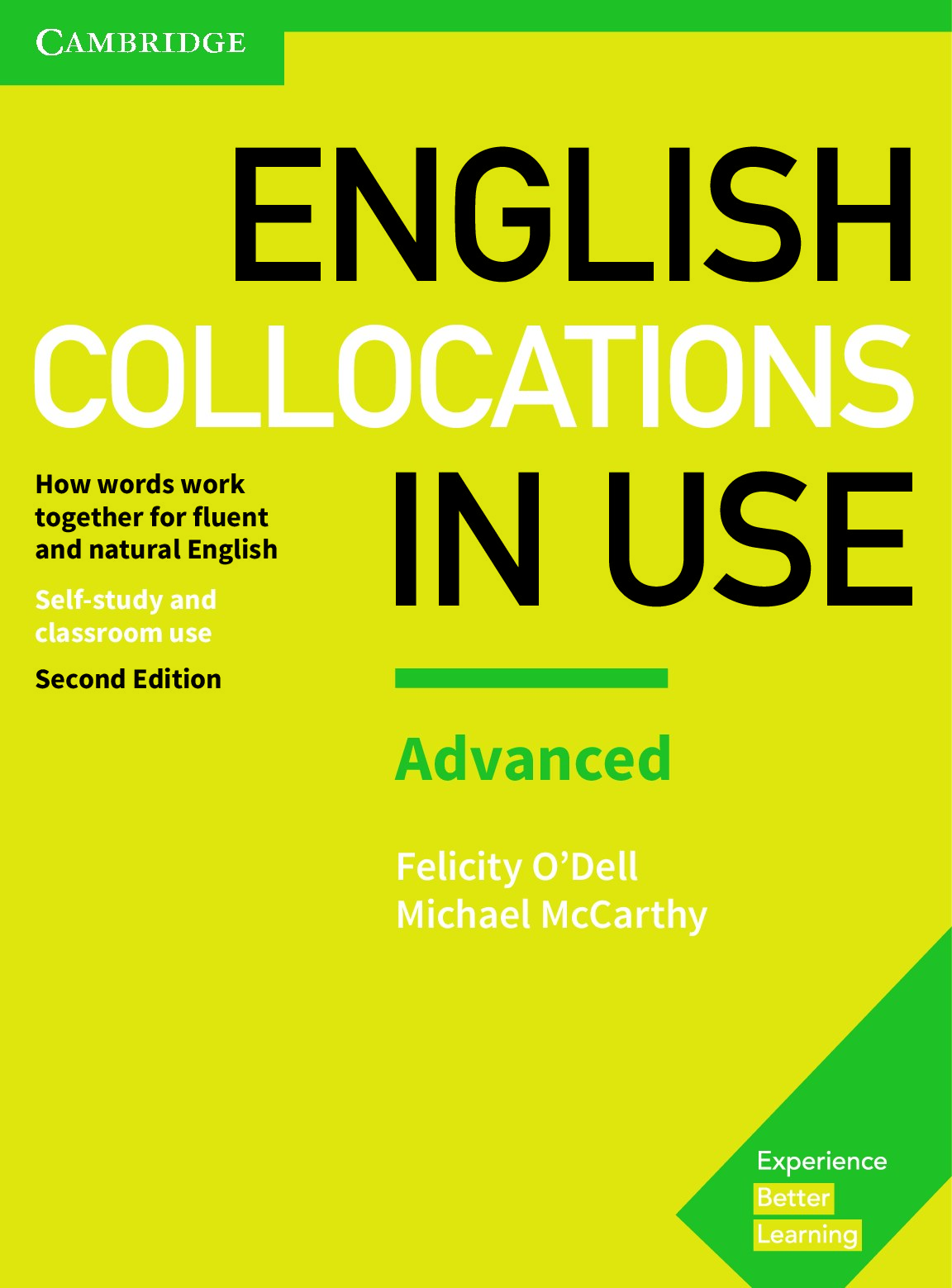 English Collocations in Use Advanced Book with Answers How Words Work Together for Fluent and Natural English 2nd Edition