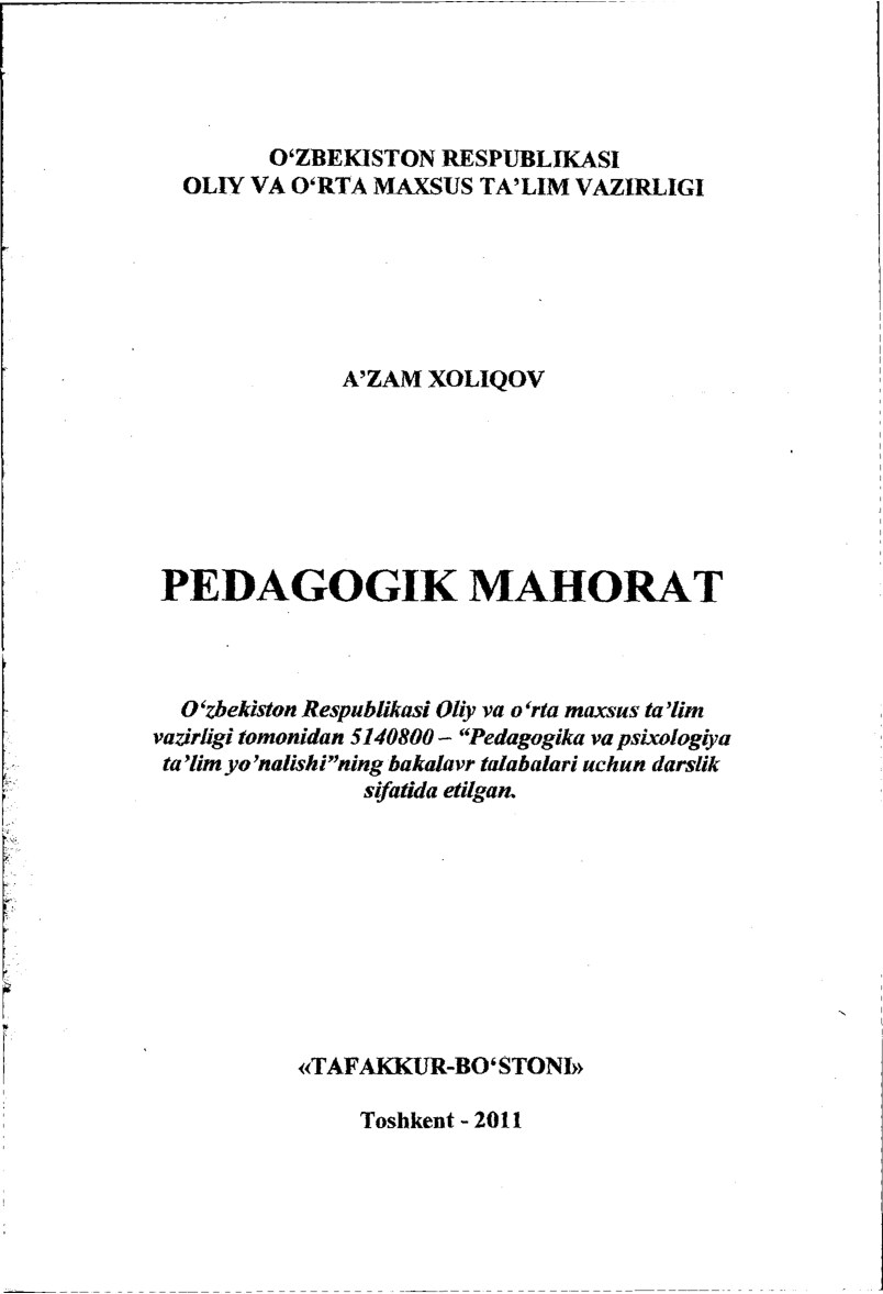 4. PEDAGOGIK MAHORAT