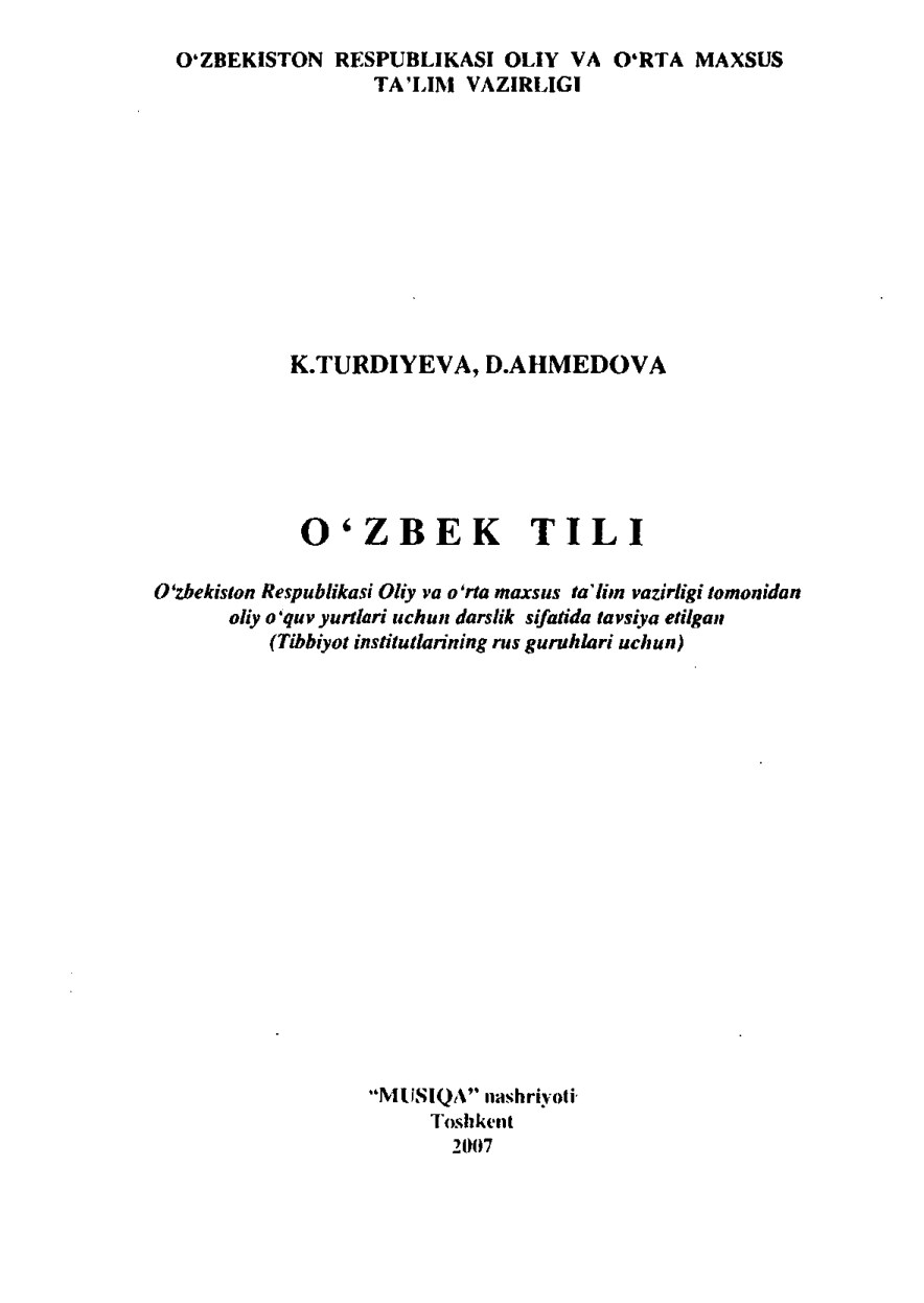 O'zbek tili1