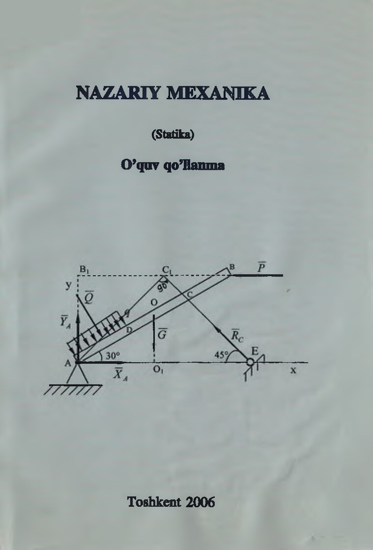 Shoobidov Sh. A. Nazariy mexanika